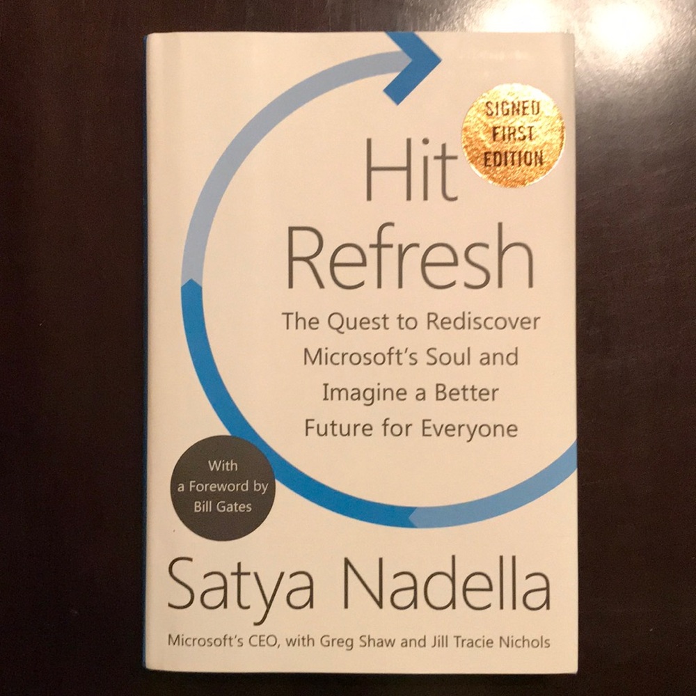 Book, “Hit Refresh”